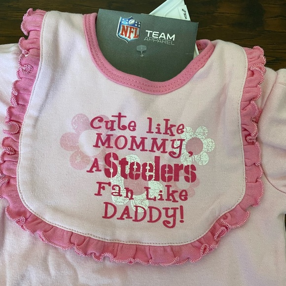 Steelers Onesie and Bib Set - Picture 2 of 4